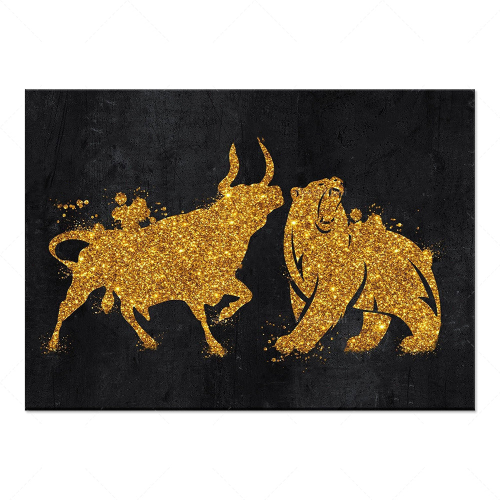 Bull Art Poster Canvas Painting